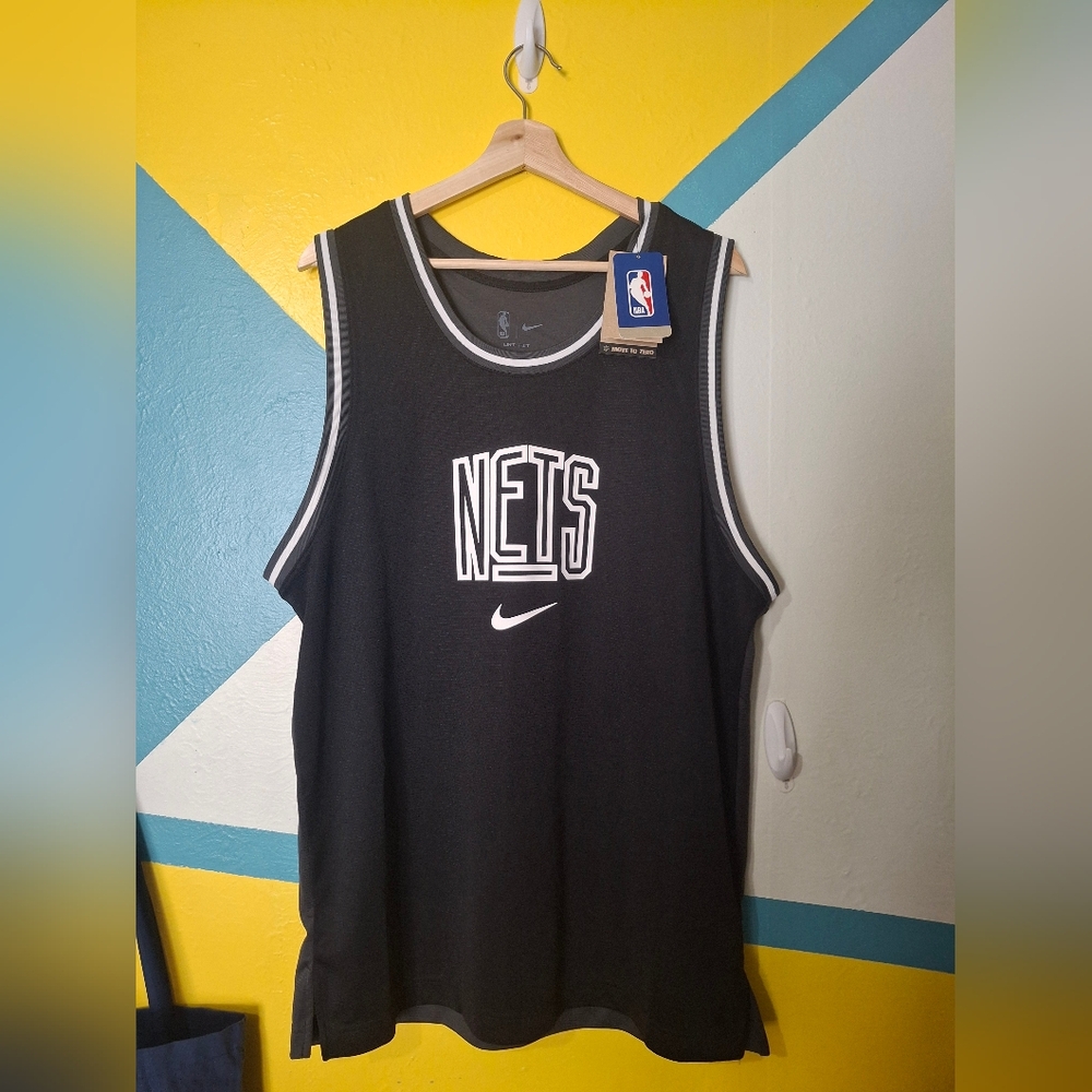 Nike Black and White Brooklyn Nets Jersey
